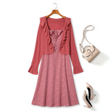 Plus Size Cardigan and Dress Set