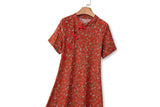 Lyndzi Plus Size Casual A-Line Cheongsam