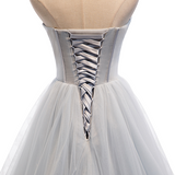 Plus Size Silver Corset Ball Gown