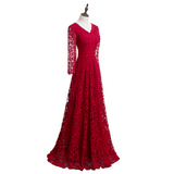 Plus Size Crochet Lace Evening Dress