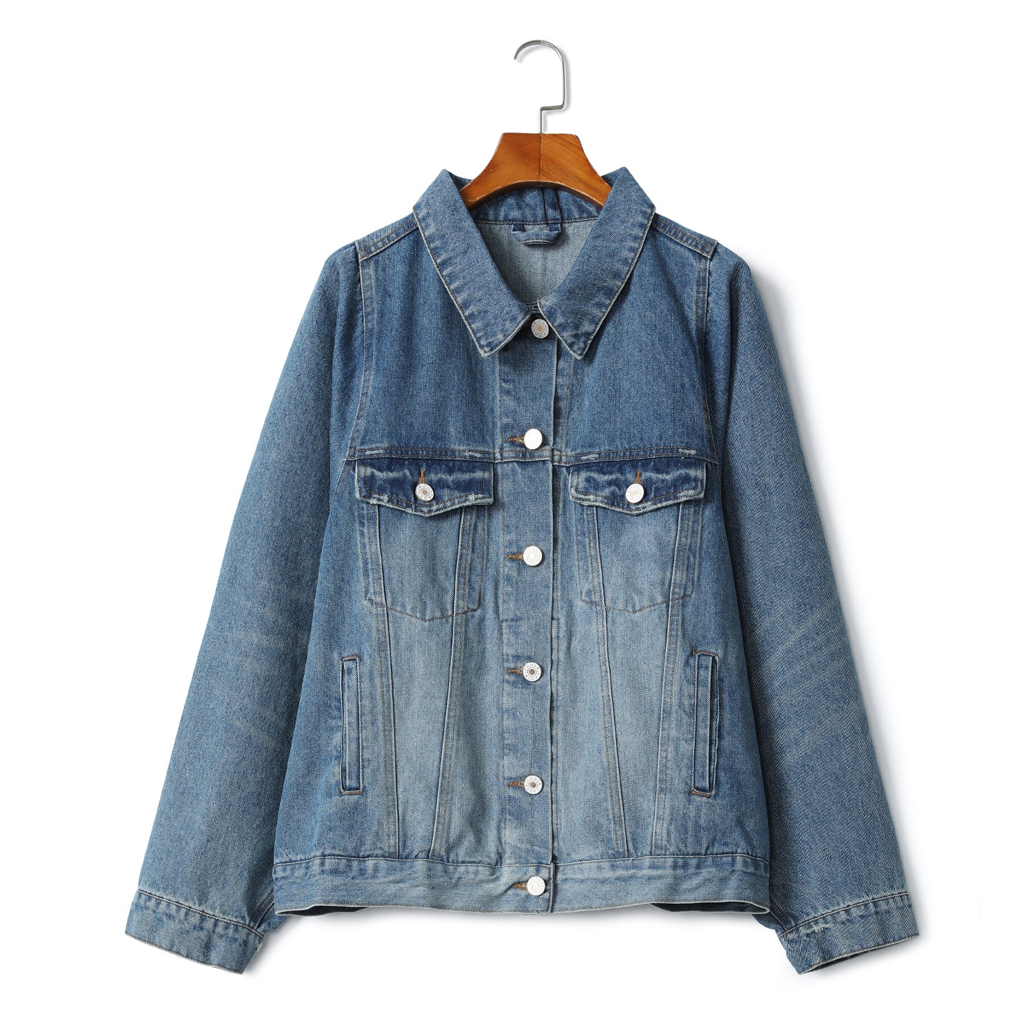 plus size denim jacket