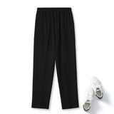 Plus Size Elastic Waist Trousers