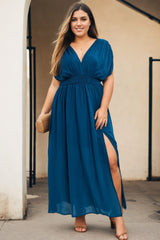 Plus Size Empire Waist Maxi Dress