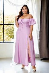 Plus Size Fairy Maxi Dress - purple