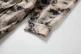 Plus Size Floral Wrap Long Sleeve Dress - sleeve cuff