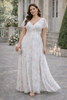 Liora Plus Size Floral Chiffon Maxi Dress