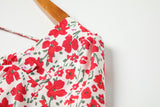 Plus Size Floral Long Sleeve Blouse