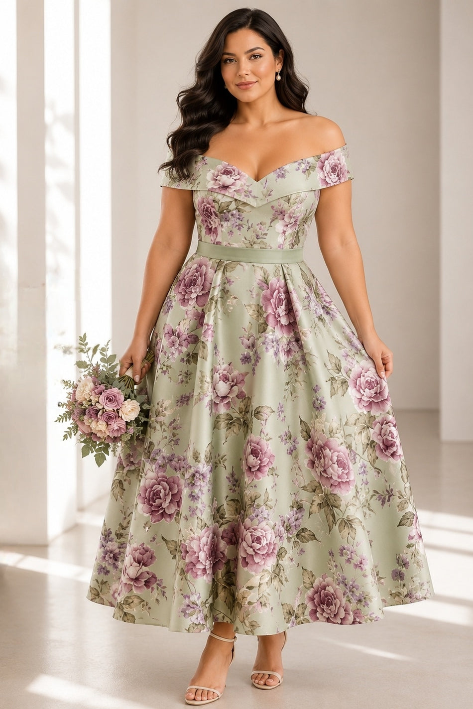 plus size a line dresses for wedding guest a line wedding guest dresses plus size Plus Size Beach Wedding Guest Dresses Detachable Puffy Sleeves Blue / US:14-16