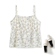 Plus Size Floral Scribble Cami Top