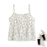 Plus Size Floral Scribble Cami Top