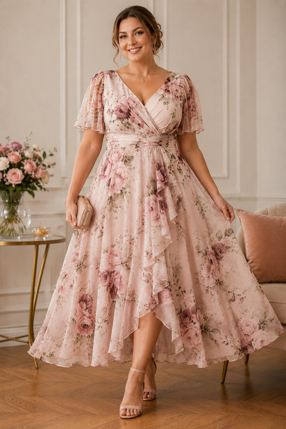midi wedding guest dress plus size Midi Plus-Size Wedding Guest Dresses