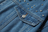 Plus Size Gems Denim Jacket