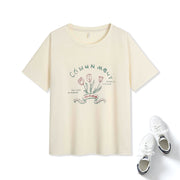 Plus Size Graphic Flower T Shirt