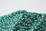 Dixie Plus Size Green Ditsy Floral Dress