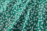 Dixie Plus Size Green Ditsy Floral Dress