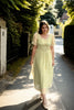 Victoire Plus Size Green Embroidered Dress