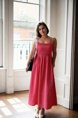 Plus Size Hot Pink Maxi Dress