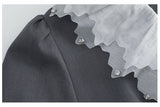 Plus Size Lace Collar Dress