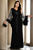 Lucile Plus Size Wide Long Sleeve Evening Dress