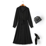 Plus Size Long Sleeve Shirt Dress