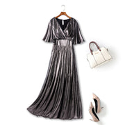 Plus Size Silver Evening Dress