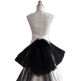 Plus Size Monochrome Ball Gown