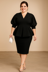 Plus Size Mother of the Bride Blouse and Skirt Set