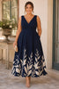 Manon Plus Size Floral Wedding Guest Midi Dress