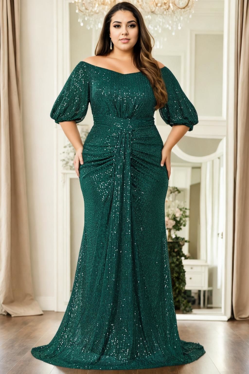 Reine Plus Size Off Shoulder Wrap Gown Hello Curve Reine Plus Size Off Shoulder Wrap Gown Hello Curve