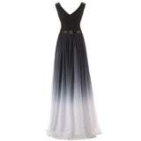 Plus Size Ombre Evening Dress