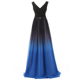 Plus Size Ombre Evening Dress