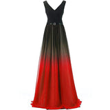 Plus Size Ombre Evening Dress