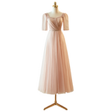 Plus Size Pink A Line Midi Dress