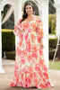 Mallory Plus Size Floral Off Shoulder Maxi Dress