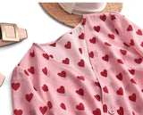 Plus Size Pink Hearts Dress
