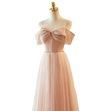 Plus Size Pink Off Shoulder Dress