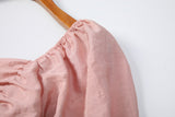 Plus Size Pink Rose Corsage Vintage Top