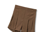 Plus Size Pleat Highwaist Shorts