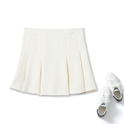 Plus Size Pleat Mini Skirt
