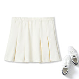 Plus Size Pleat Mini Skirt - Back View