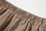 Plus Size Pleated Midi Skirt