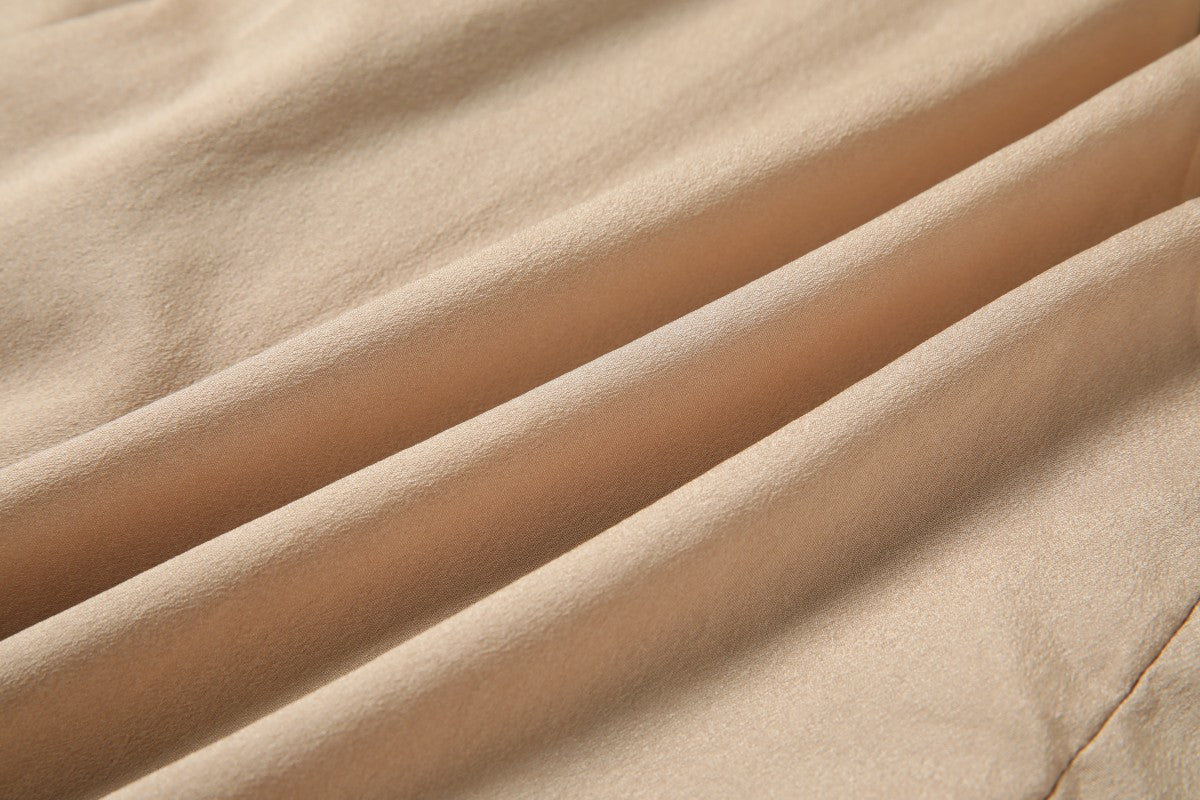 Pleated Midi Skirt Heavy Cotton