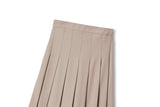 Plus Size Pleated Midi Skirt