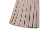 Plus Size Pleated Midi Skirt