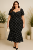 Rue Plus Size Polka Dots Mermaid Dress