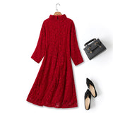 Saige Plus Size Red Long Sleeve Qipao