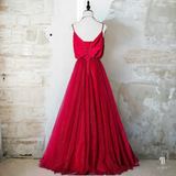 Plus Size Red Loose Sleeveless Maxi Dress - Back with Lace Up