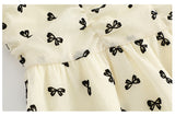 Plus Size Ribbon Print Dress
