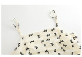 Plus Size Ribbon Print Dress