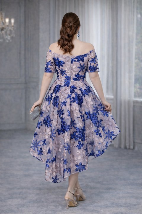 Lucinda Plus Size Hi-Low Occasion Dress